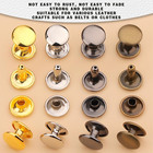 Double Round Cap Leather Rivets 300 Sets Leather Rivets With 3 Sizes tubular Met