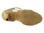 Women s Gold Sparklenet Salsa Ballroom Latin Dance Shoes Heel 3 5 2829ledss
