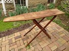 Old Antique Vintage Primitive Wood Folding Ironing Board Table Great Decor Item