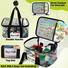 6 Pack Clear Storage Bags For Lego With Tag Slot  Manual Pocket  Waterproof T   