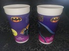 Vintage 1989 Batman Taco Bell Pepsi Movie Promo Cups Batmobile   Batman Lot Of 2