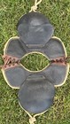 Awesome Old 1920   s Antique All Leather Football Shoulder Pads Vintage Early Wool