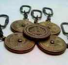 Calendar Brass Key Perpetual Keychain Nautical Chain Antique Years Vintage Set 5