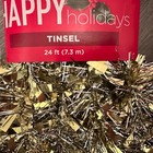 New  48ft Gold   Silver Tinsel Party Decorations  Holiday Christmas Tree Garland
