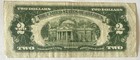 1953  2  Star     Note Red Seal Serial 00034217a    Currency Paper Money  