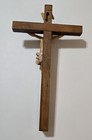 Vintage Wood   Resin Corpus Wall Crucifix Religious Hanging Cross 11 5 