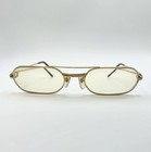 Vintage Cartier Trinity Gold C Logo Light Yellow Rx Eyeglasses 55mm 140mm France