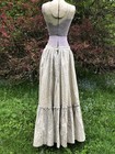 Vintage Antique 1800   s Victorian Civil War   Cotton Skirt W 30    Beautiful Print