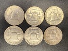 1956-p Franklin Half Dollar  Average Grade Of Coin You Receive Is Photographed