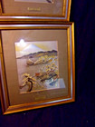 1983 Japanese Chokin Art By Yoshinobu Hara  Ltd  Ed  Framed Asian Decor  Lot  2 