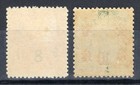 China Republic Sc 342-3 1938 8 Cents Martyr 25 Cents Sys Surcharges Mlh
