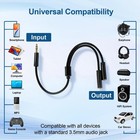 3 5mm Stereo Jack Splitter Cable Adapter Male To Dual Female For Speakers Mp3
