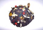 Vintage Jughead Felt Beanie Hat With Gumball Cracker Jack Charms Rabbit Foot