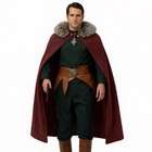 Medieval Viking Cloak Cape For Men   Cosplay Renaissance Costume  xl  Red 