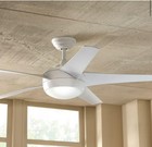 Home Decorators Windward Iv 52 In  Led Matte White Ceiling Fan W  Light   Remote