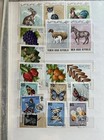 Stamp Collection Book 188  Stamps Asia Europe North America Uk New Zeal 12 Pages