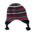 Nike Hat Cap Fitted Infant Earflap Beanie Striped Knit Winter Kids