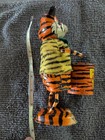 Vintage Louis Marx Funny Tiger Drummer 6 5  Tin Litho Wind-up Toy   Works