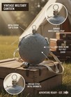 American Civil War Confederate Canteen     Stainless Steel With Butternut Wool