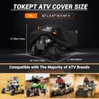 Atv Cover  Waterproof Heavy Duty 4 Wheeler Cover Quad Cover Xl-82 l  47 w  45 h