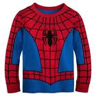 Nwt Disney Store Spiderman Costume Tight Fit Pajama Set Boy Marvel Many Sizes