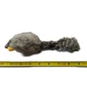 Kats n Us 5 Inch Rabbit Fur Squeak Mouse Cat Toy - Gray