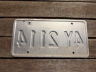 2001 West Virginia  License Plate 4y 2114