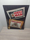 Vtg Original Red Man Chewing Tobacco Vinyl Plastic Advertising Sign 16 X 12