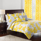 Yellow Sheer Curtains 84 Inch Leaf Floral 2 Panel Mustard Window Drapes