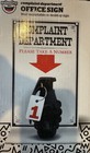 Complaint Department Sign - Wall Mount Or Desk Display Durable Cast Grenade