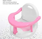 Broleo Baby Bath Seat Pink Folding Suction Cup Shower Chair For 6-18 Months