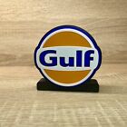 Gulf Logo Sign 3d Printed Decorative Display Hot Rod Drag Racing Toys Gas Oil