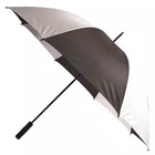 Golf Umbrella In All Black White  5 Ft 