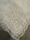 Beautiful Floral Delicate Lace Linen Hankie perfect Wedding Hankie
