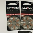 Rayovac Loud N Clear Hearing Aid Batteries 312cr 36 Count   Ex 11 28   Free Ship