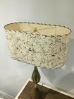  Oval Mid Century Vintage Style Fiberglass Lamp Shade Modern Atomic  2