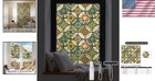 Stained Glass Privacy Window Film - 17 7 X 78 7 Inch  Uv Blocker   Easy Install