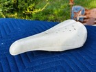 Vintage Viscount 2167 Seat saddle White  Old School Bmx