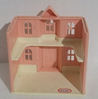 Vintage Little Tikes Miniature Dollhouse Mansion Blue Roof   The Roof Is Missing