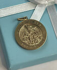 Saint Michael San Miguel Pendant 14k Yellow Religouis Pendant  1    6 Grams