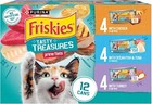 Purina Friskies Wet Cat Food Variety Pack  Tasty Treasures Prime Filets - 12 Ct
