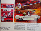 1967 Ford Advertising Mustang  67 Showroom Brochure 16 Pages 3 New Way Options