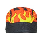 Ctm Men s Cotton Lined Flames Do Rag Cap