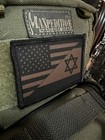 Subdued Usa Israel Flag Morale Patch Coyote Brown Tactical Military Army