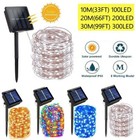 100 200 300 Led Solar String Fairy Lights Garden Outdoor Party Xmas Decor Lamp