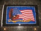 Usa Flag With Bald Eagle     3x5 Ft    proud To Be An American    Banner 100d
