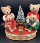 Avon A Beary Merry Holiday Celebration Musical Animated Bears Sing Christmas Vtg