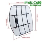 Tuff Top Tractor   Mower Canopy 52     52  For 2  X 2  Or 2  X 3  Rops -white