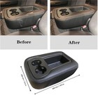 Jump Seat Armrest Cover With Zipper Design Center Console Cover- Dark Gray