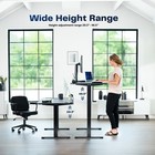 Vivo Electric 60    X 24    Stand Up Desk   Dark Gray Table Top  Black Frame